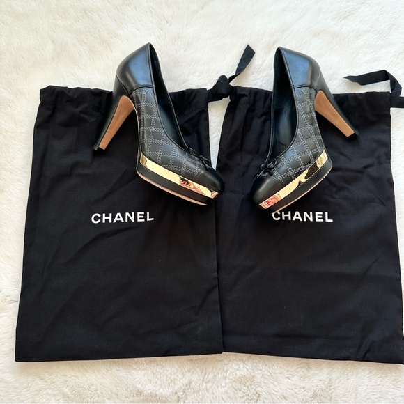 NEW!!! CHANEL women high heels shoes size 36EU Authentic Retail 975$ - Picture 2 of 9
